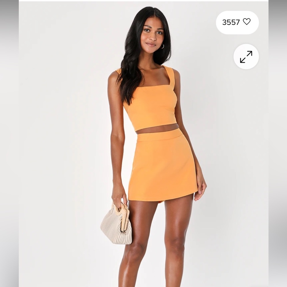 Divinely sunny skort set